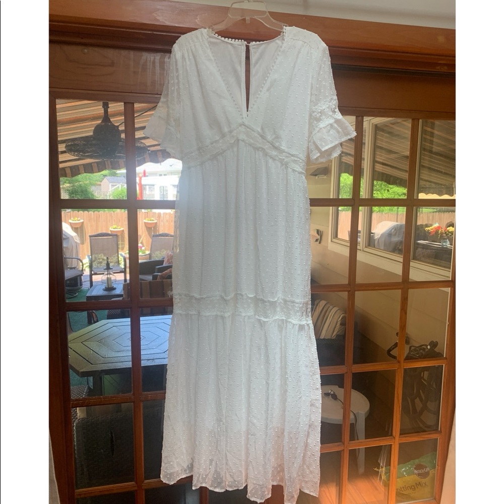 White Lace Maxi Dress